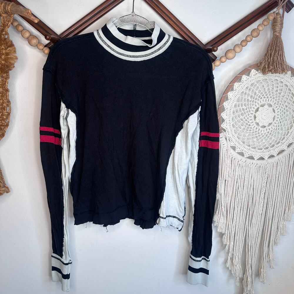 We the Free People Full Speed Colorblock Long Sleeve Top